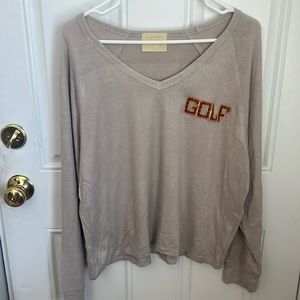 NEW Judith March Golf Appliqué Long Sleeve